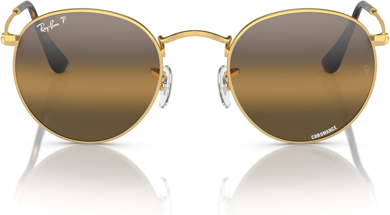 Rthtay-Bthtan RB3447 Round Metal Sunglasses