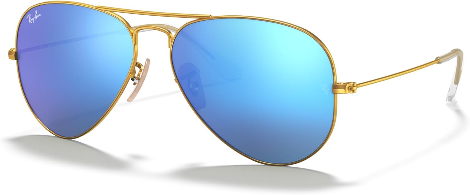 Rthtay-Bthtan RB3025 Classic Mirrored Aviator Sunglasses