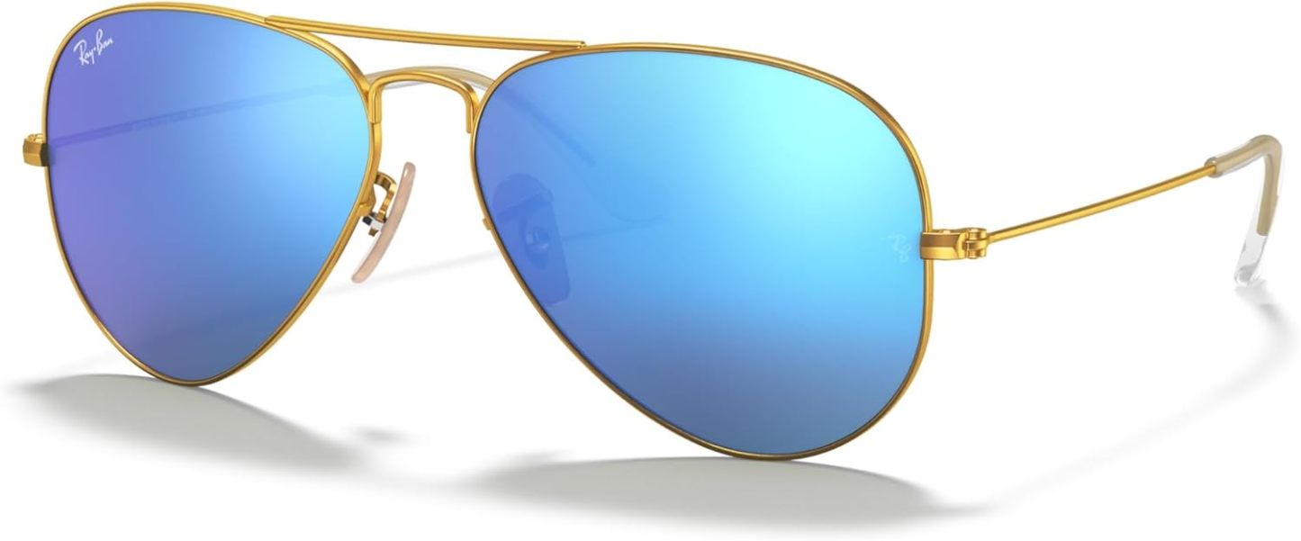 Rthtay-Bthtan RB3025 Classic Mirrored Aviator Sunglasses