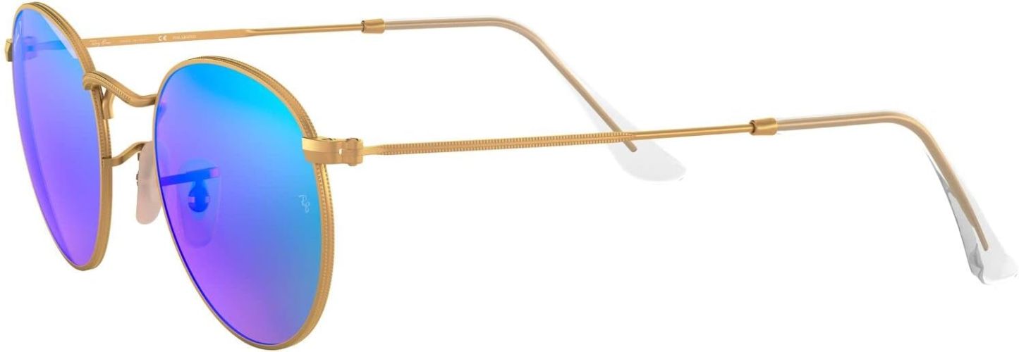 Rthtay-Bthtan RB3447 Round Metal Sunglasses