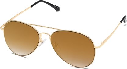 SOthtJOS Classic Aviator Sunglasses for Women Men Metal Spring Hinges SJ1030