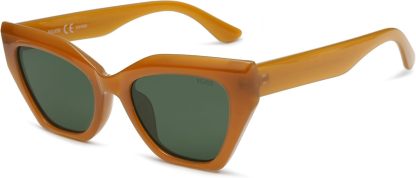 SOthtJOS Square Cat Eye Polarized Sunglasses for Women Retro Classic Vintage Trendy Cateye Shades Sunnies Gafas de sole SJ2235