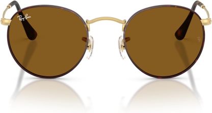 Rthtay-Bthtan RB3447 Round Metal Sunglasses