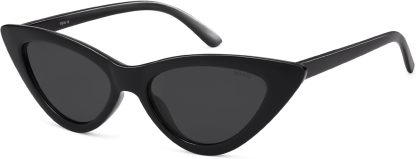 SOthtJOS Retro Vintage Narrow Cat Eye Sunglasses for Women Clout Goggles Plastic Frame SJ2044