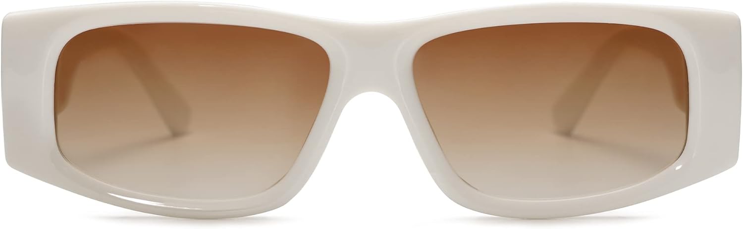 SOthtJOS Trendy Y2K Rectangle Polarized Sunglasses for Women Men Fashion Designer Rave Sunglasses SJ2228