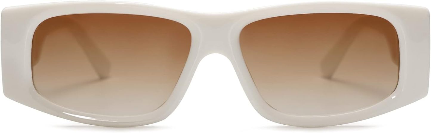 SOthtJOS Trendy Y2K Rectangle Polarized Sunglasses for Women Men Fashion Designer Rave Sunglasses SJ2228