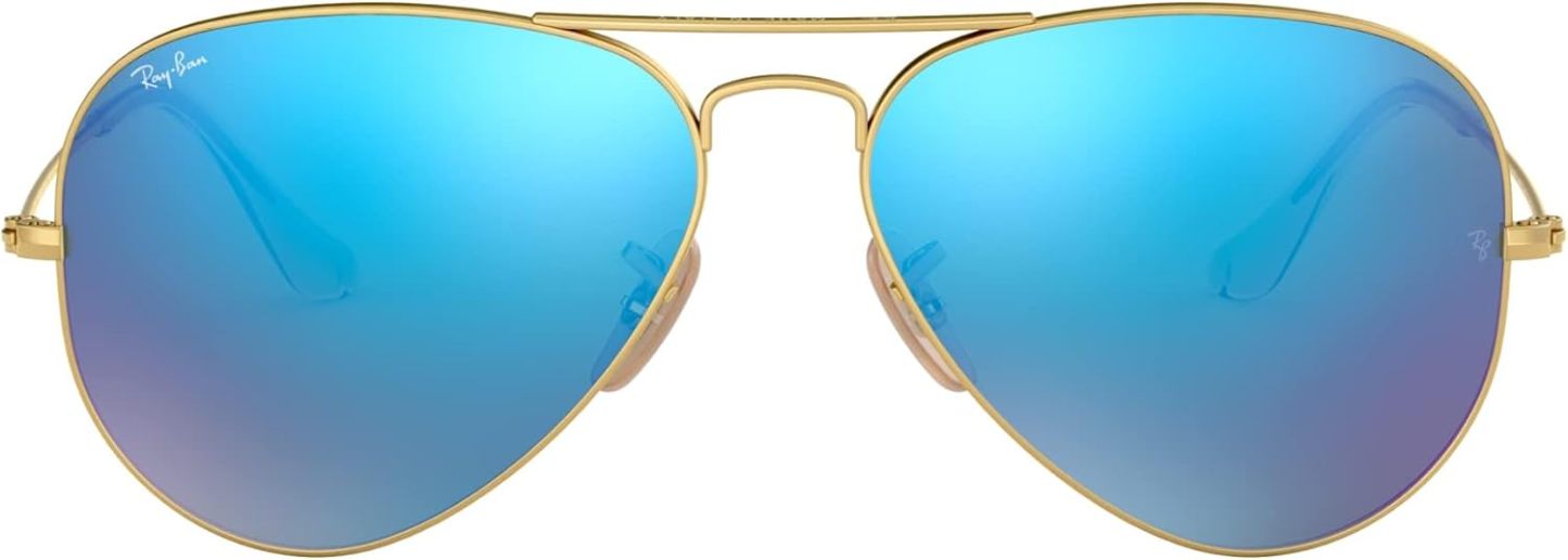 Rthtay-Bthtan RB3025 Classic Mirrored Aviator Sunglasses