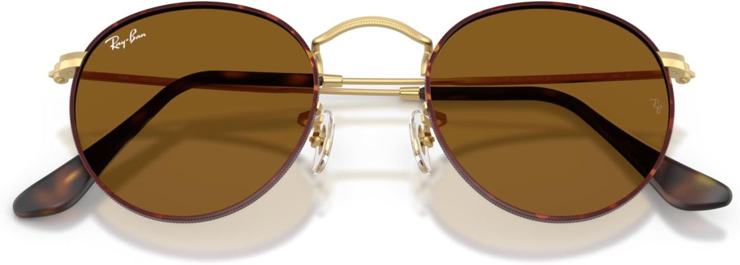 Rthtay-Bthtan RB3447 Round Metal Sunglasses