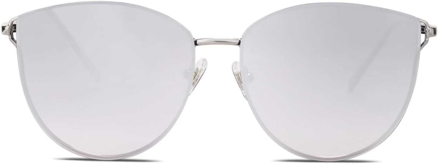 SOthtJOS Mirrored Flat Lens Fashion Sunglasses for Women SJ1085
