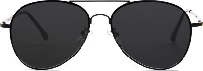 SOthtJOS Classic Aviator Sunglasses for Women Men Metal Spring Hinges SJ1030