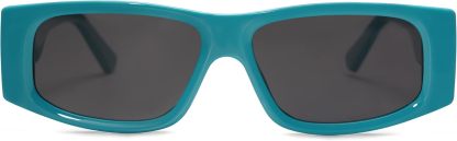 SOthtJOS Trendy Y2K Rectangle Polarized Sunglasses for Women Men Fashion Designer Rave Sunglasses SJ2228