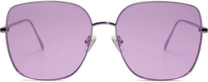 SOthtJOS Trendy Oversized Square Metal Frame Sunglasses for Women Men Retro Big Flat Lens UV Protection Sunglasses SJ1146