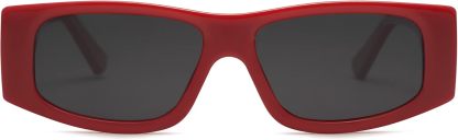 SOthtJOS Trendy Y2K Rectangle Polarized Sunglasses for Women Men Fashion Designer Rave Sunglasses SJ2228