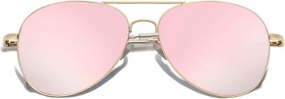 SOthtJOS Classic Aviator Sunglasses for Women Men Metal Spring Hinges SJ1030