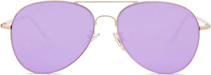 SOthtJOS Classic Aviator Sunglasses for Women Men Metal Spring Hinges SJ1030