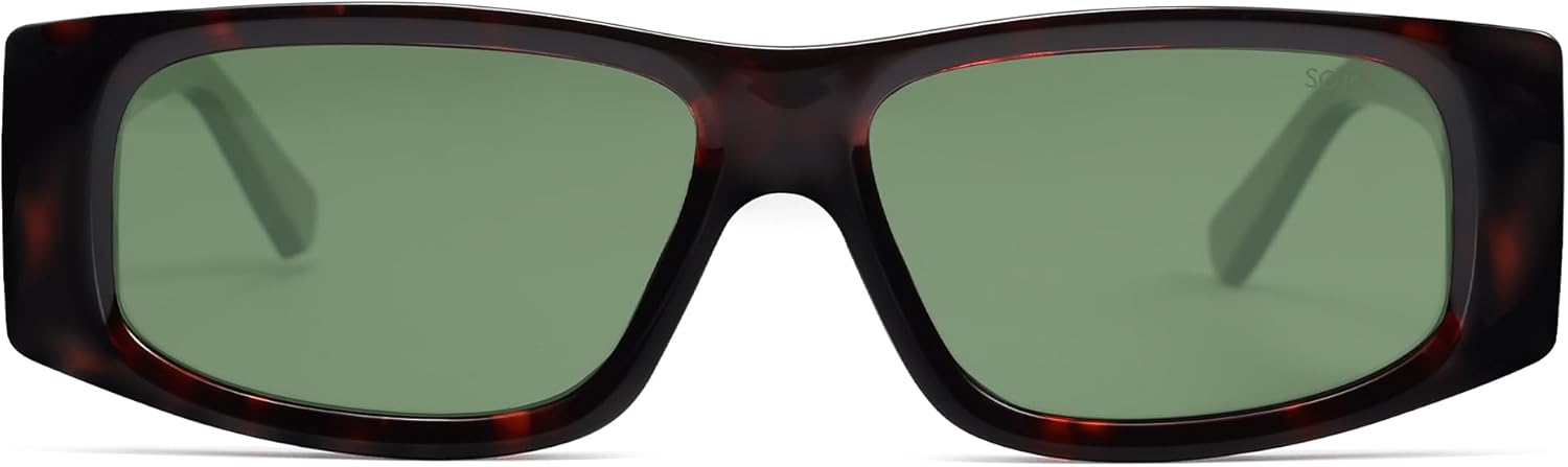 SOthtJOS Trendy Y2K Rectangle Polarized Sunglasses for Women Men Fashion Designer Rave Sunglasses SJ2228