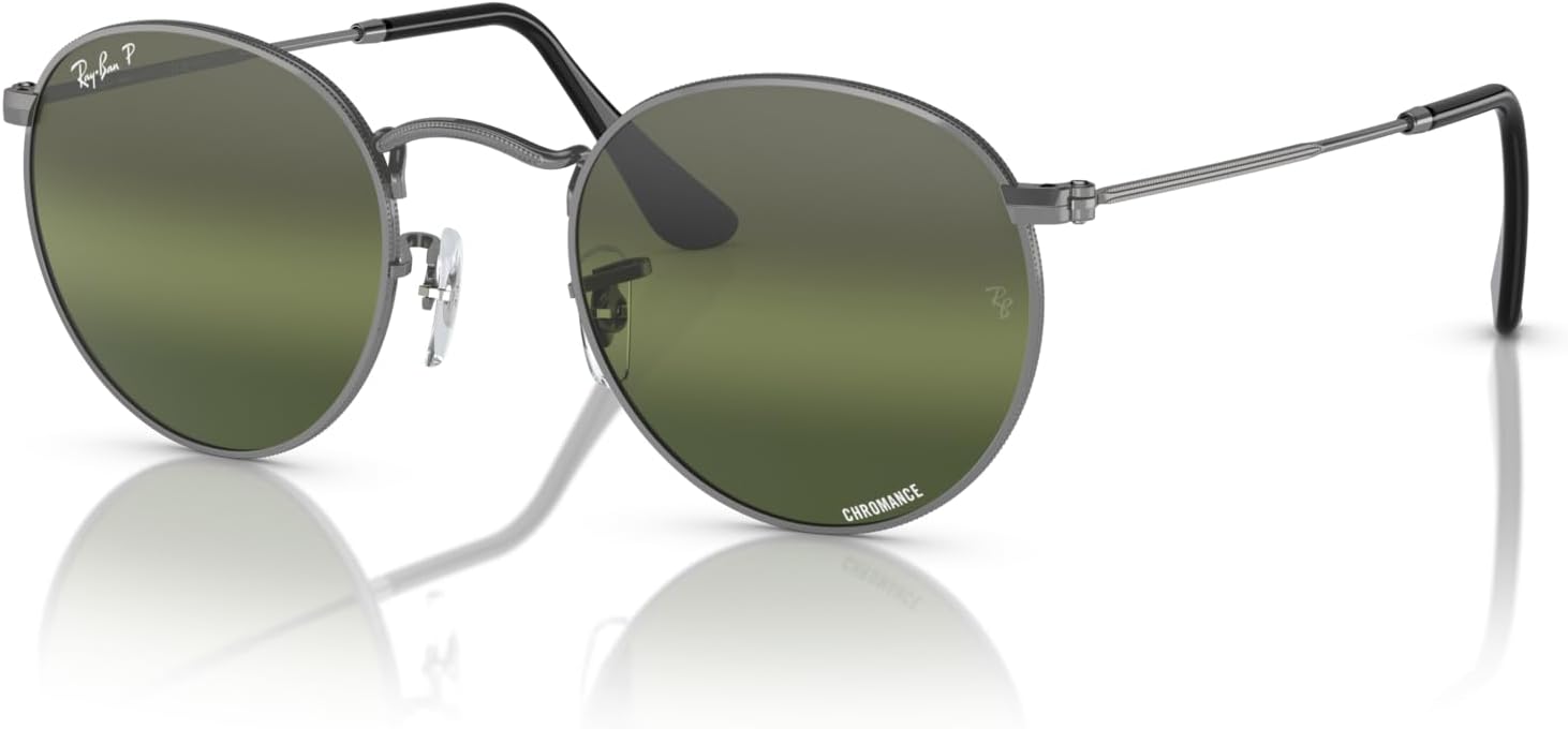 Rthtay-Bthtan RB3447 Round Metal Sunglasses