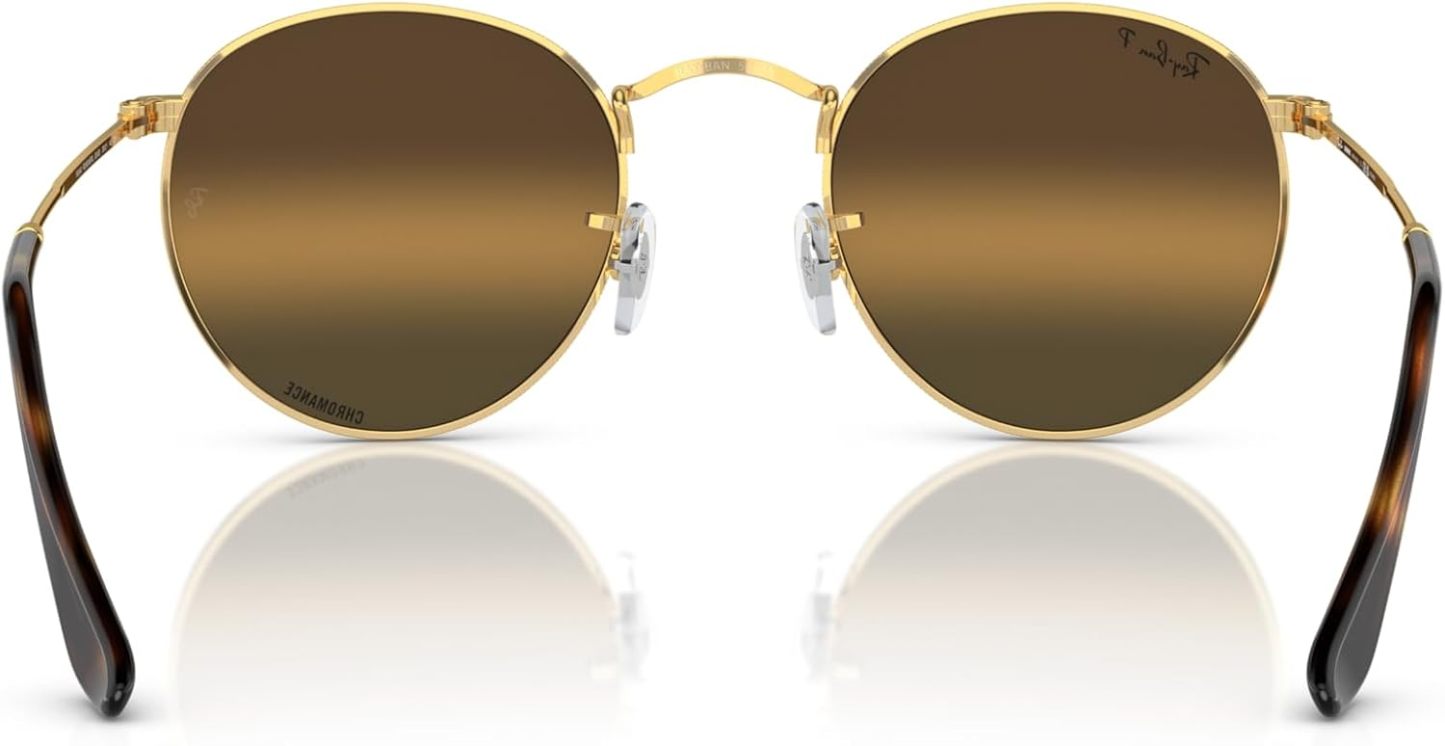 Rthtay-Bthtan RB3447 Round Metal Sunglasses