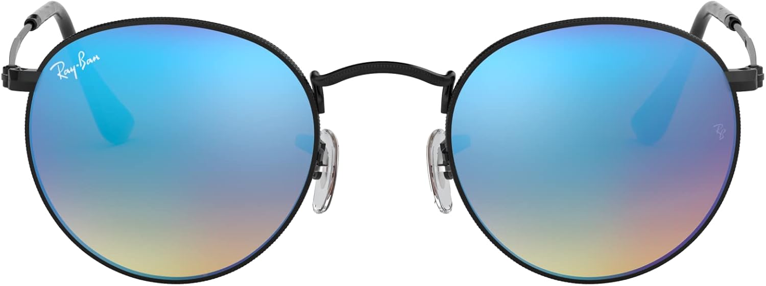 Rthtay-Bthtan RB3447 Round Metal Sunglasses
