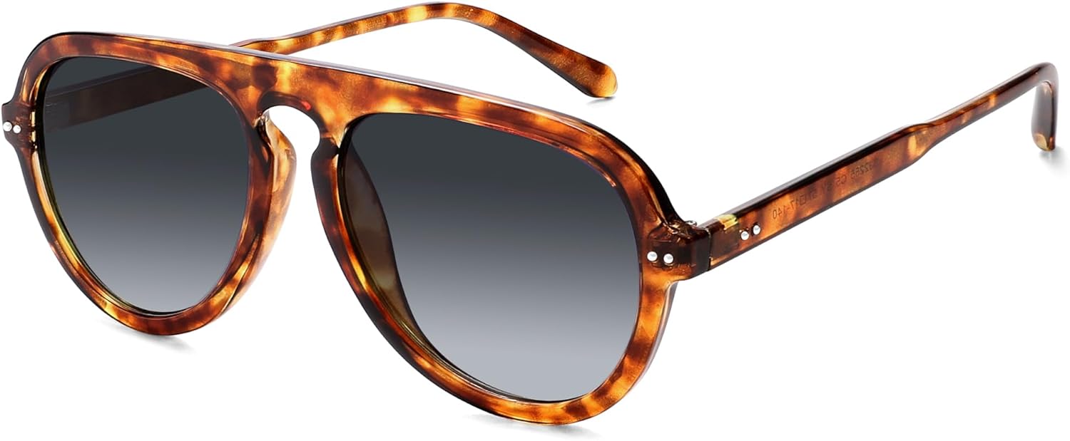 SOthtJOS Retro Aviator Sunglasses Womens Mens Vintage Plastic Frame Shades Lentes De Sol Para Mujer SJ2255