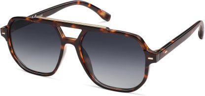 SOthtJOS Retro Trendy Aviator Polarized Sunglasses Men Women Vintage 70s Square Stylish Frame Sun Glasses SJ2283