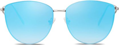 SOthtJOS Mirrored Flat Lens Fashion Sunglasses for Women SJ1085