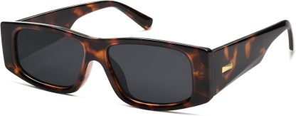 SOthtJOS Trendy Y2K Rectangle Polarized Sunglasses for Women Men Fashion Designer Rave Sunglasses SJ2228