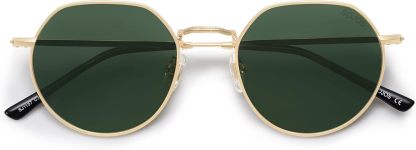 SOthtJOS Round Polygon Polarized Sunglasses for Women Men Retro Classic Vintage Panto Shades SJ1157