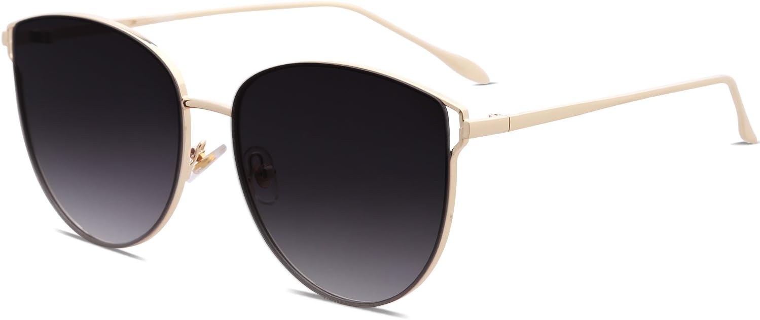 SOthtJOS Mirrored Flat Lens Fashion Sunglasses for Women SJ1085