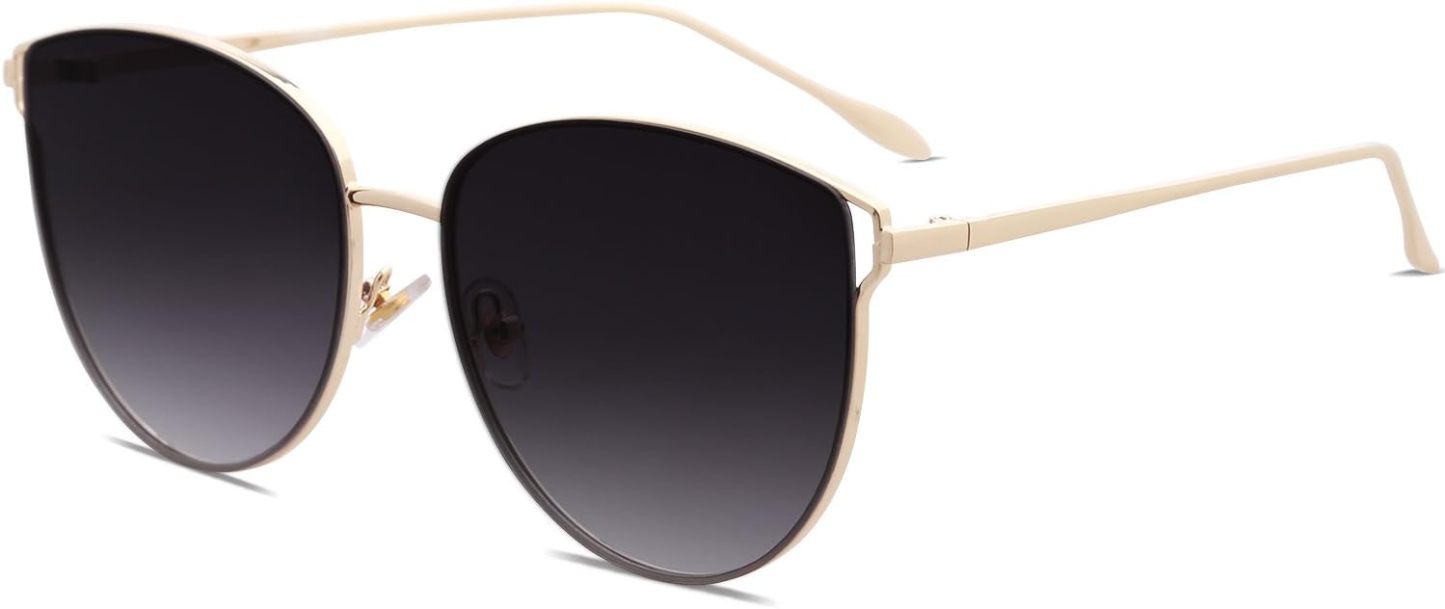 SOthtJOS Mirrored Flat Lens Fashion Sunglasses for Women SJ1085