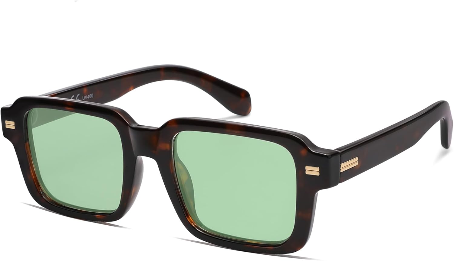 SOthtJOS Trendy Square Polarized Sunglasses for Women, 70s 80s Retro Rectangle Shades SJ2345