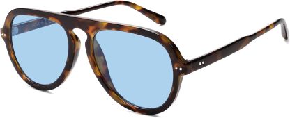 SOthtJOS Retro Aviator Sunglasses Womens Mens Vintage Plastic Frame Shades Lentes De Sol Para Mujer SJ2255