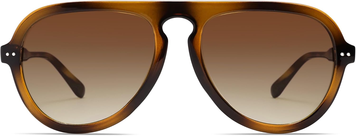 SOthtJOS Retro Aviator Sunglasses Womens Mens Vintage Plastic Frame Shades Lentes De Sol Para Mujer SJ2255