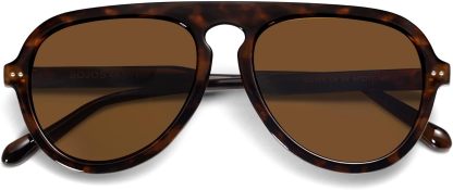 SOthtJOS Retro Aviator Sunglasses Womens Mens Vintage Plastic Frame Shades Lentes De Sol Para Mujer SJ2255