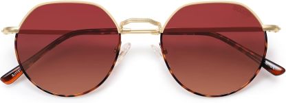 SOthtJOS Round Polygon Polarized Sunglasses for Women Men Retro Classic Vintage Panto Shades SJ1157