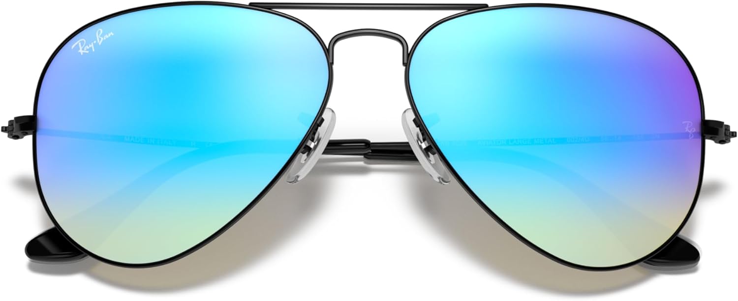 Rthtay-Bthtan RB3025 Classic Mirrored Aviator Sunglasses