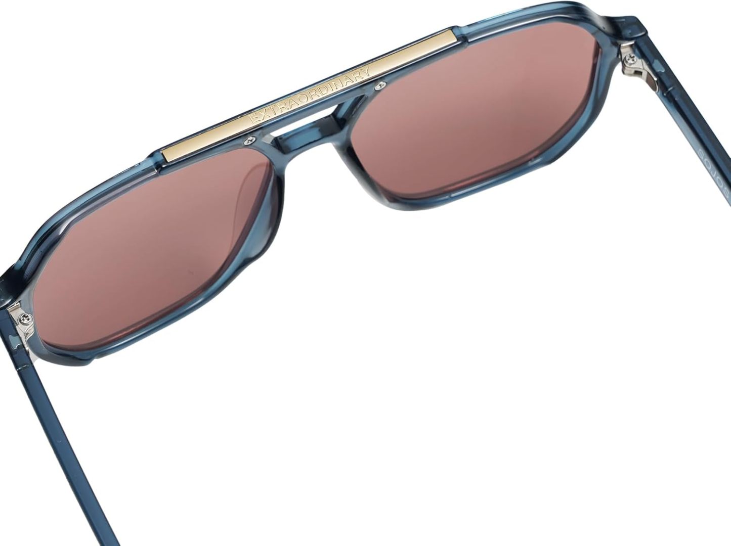 SOthtJOS Retro Trendy Aviator Polarized Sunglasses Men Women Vintage 70s Square Stylish Frame Sun Glasses SJ2283