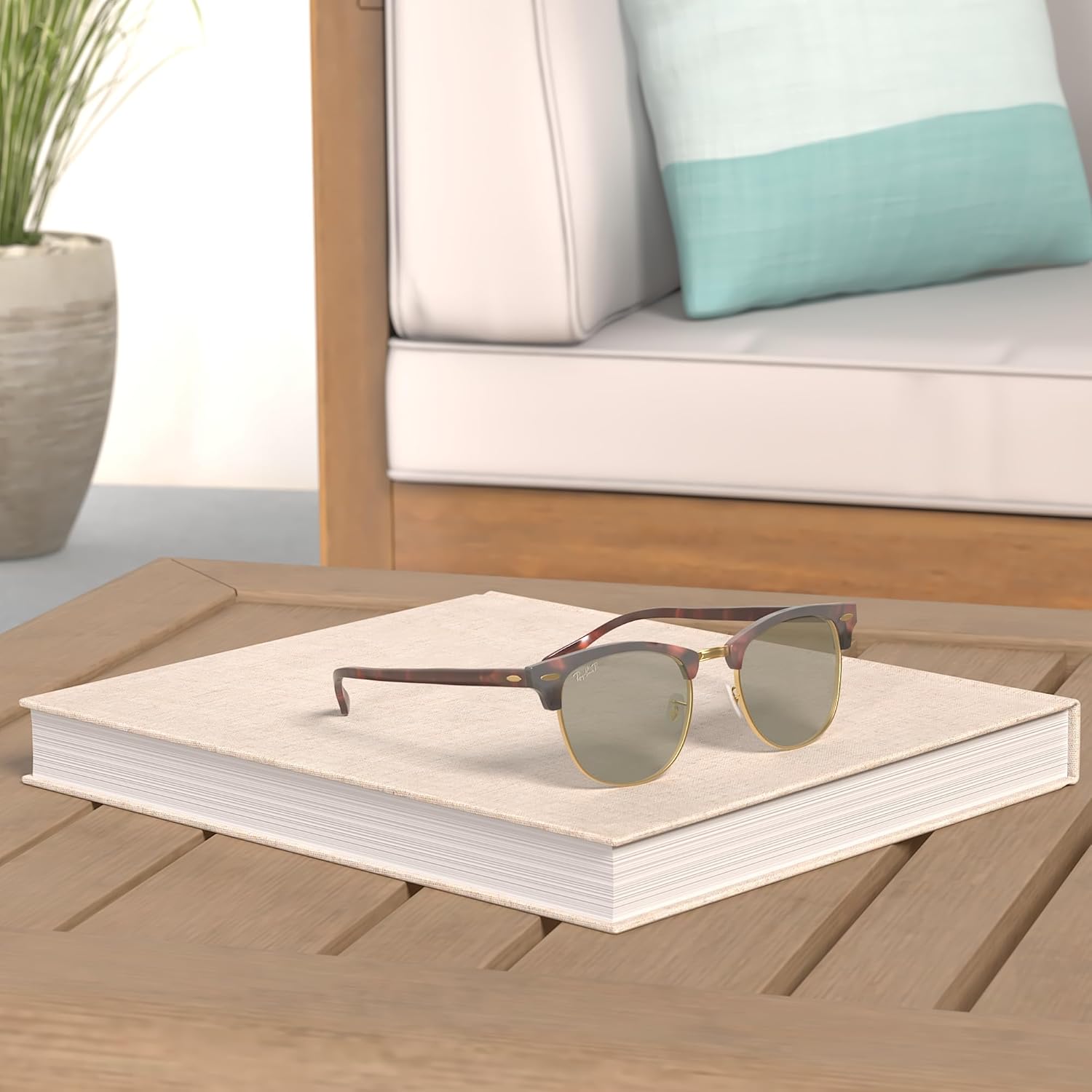 Rthtay-Bthtan RB3016 Clubmaster Square Sunglasses