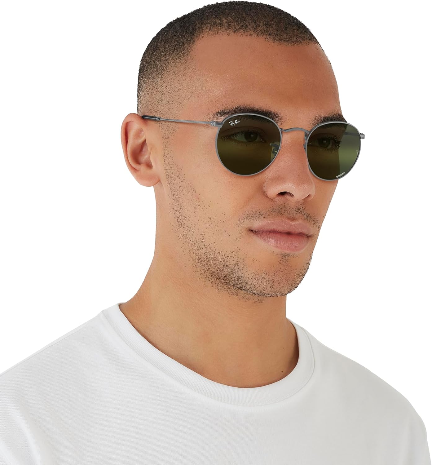 Rthtay-Bthtan RB3447 Round Metal Sunglasses