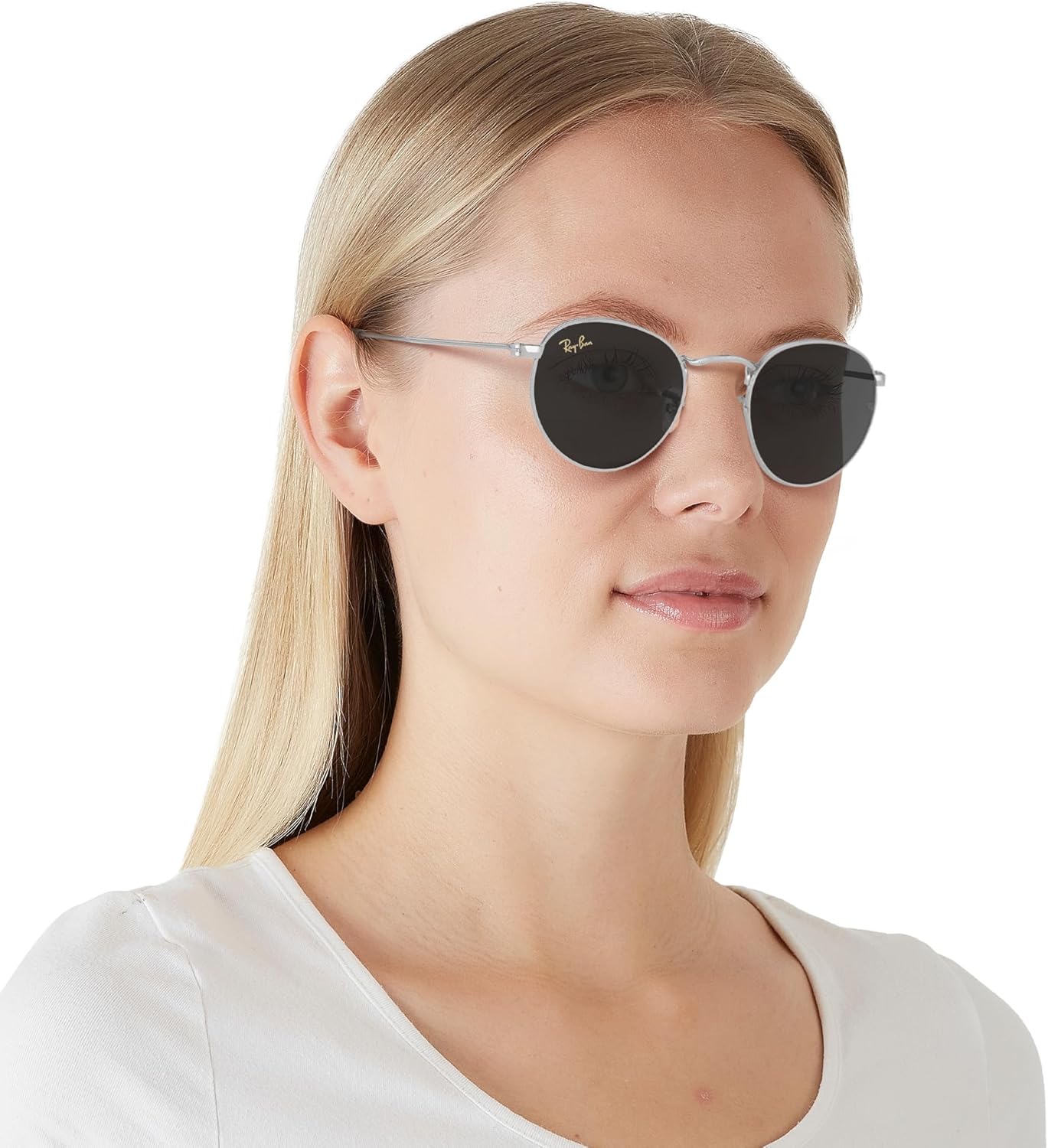 Rthtay-Bthtan RB3447 Round Metal Sunglasses