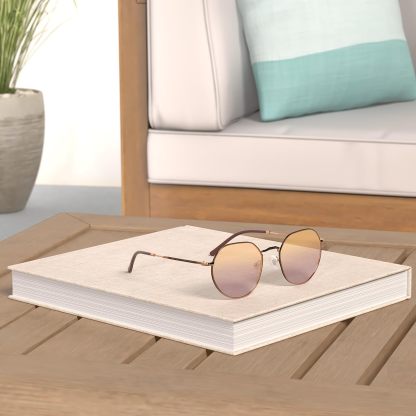 SOthtJOS Round Polygon Polarized Sunglasses for Women Men Retro Classic Vintage Panto Shades SJ1157