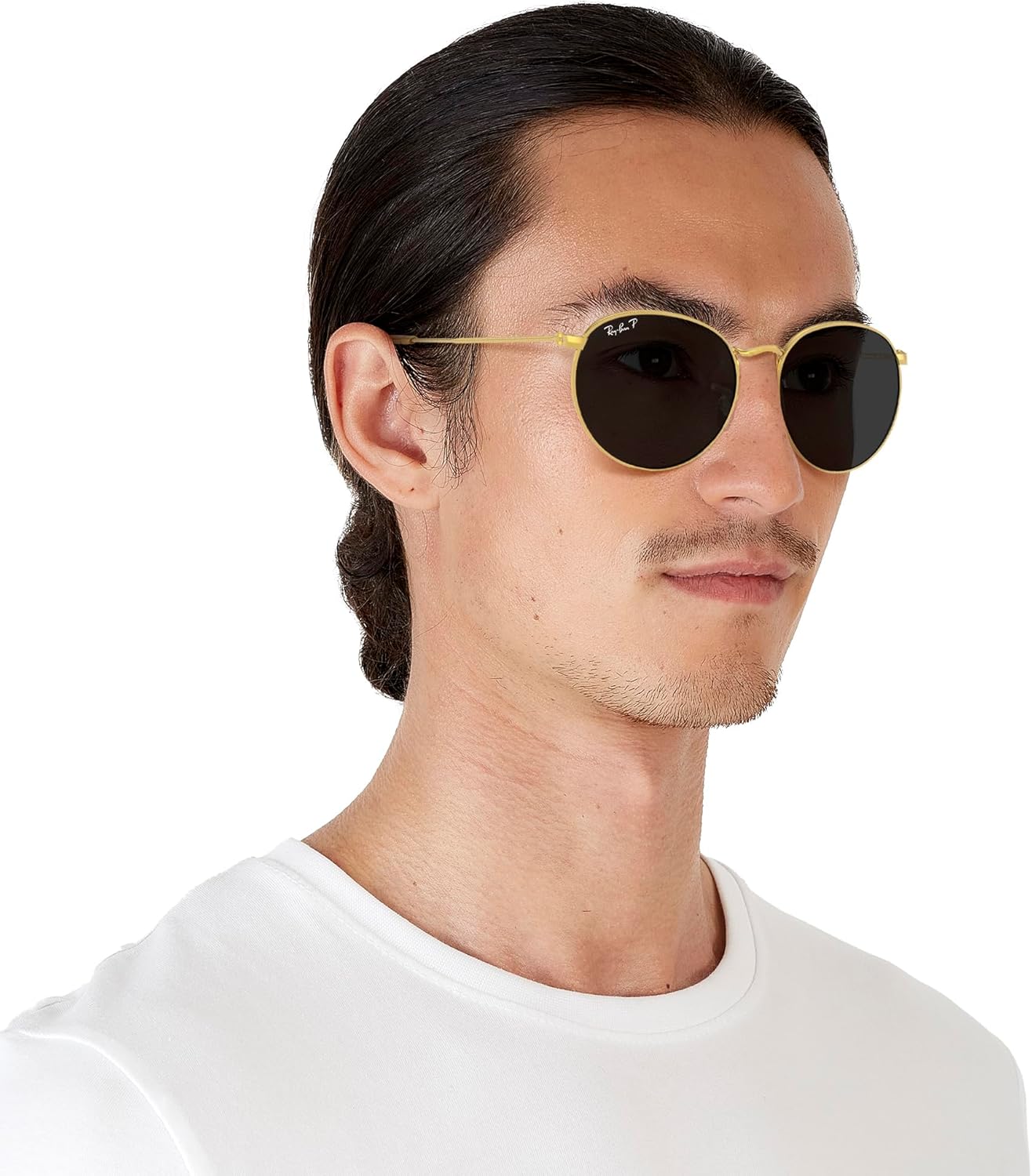 Rthtay-Bthtan RB3447 Round Metal Sunglasses