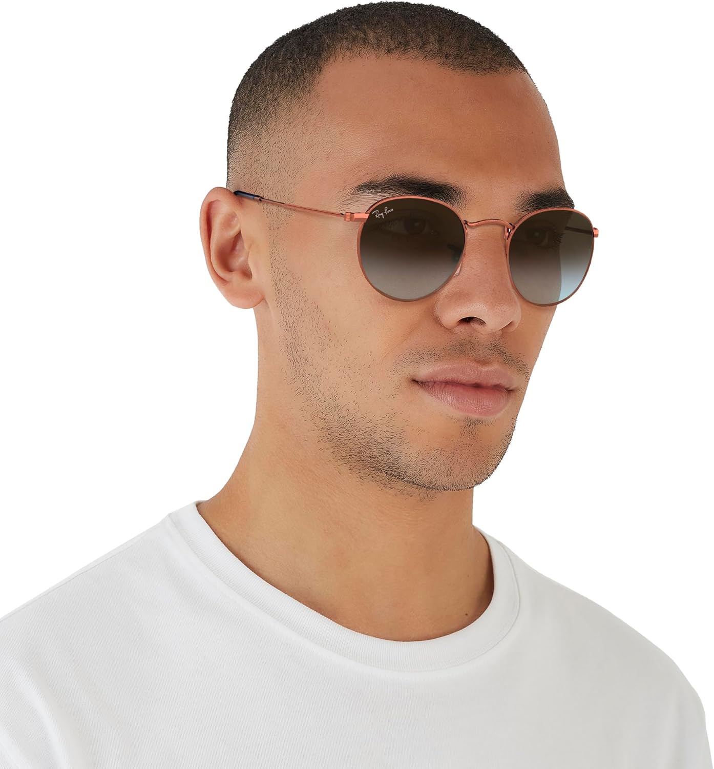 Rthtay-Bthtan RB3447 Round Metal Sunglasses