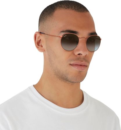 Rthtay-Bthtan RB3447 Round Metal Sunglasses