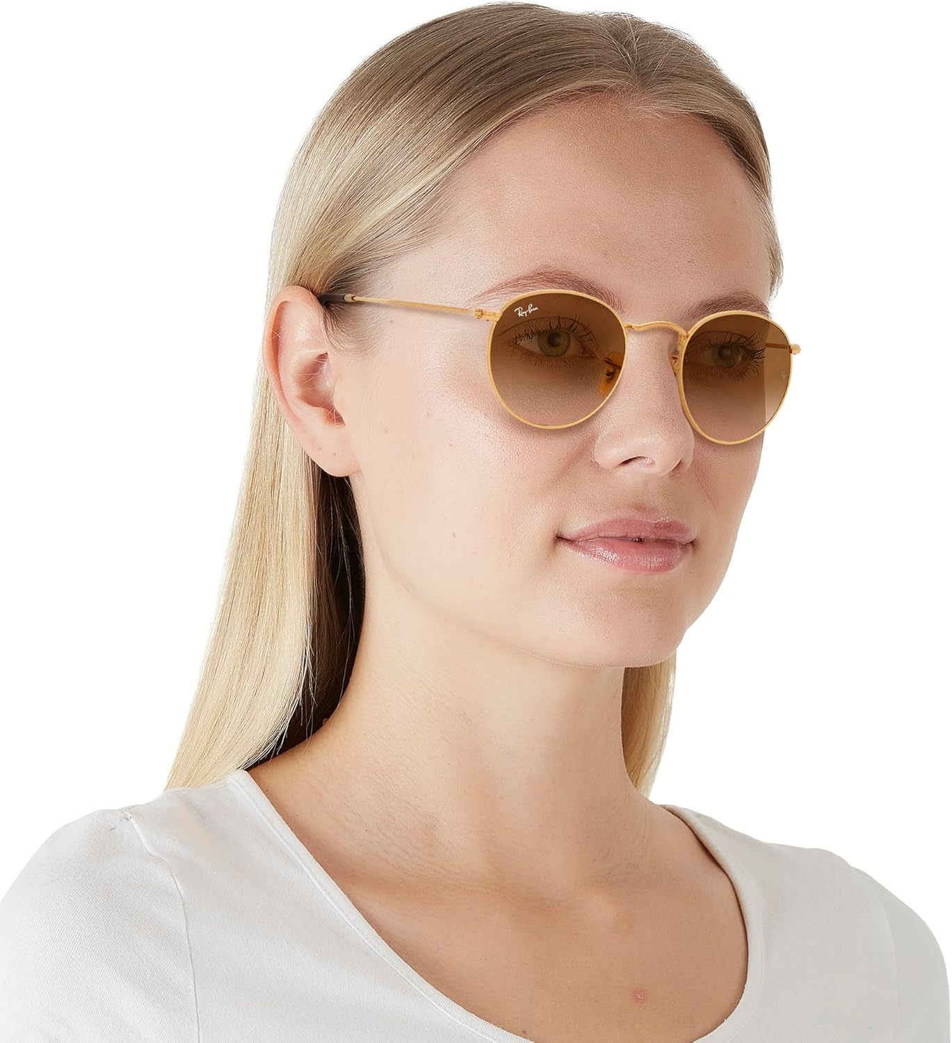 Rthtay-Bthtan RB3447 Round Metal Sunglasses