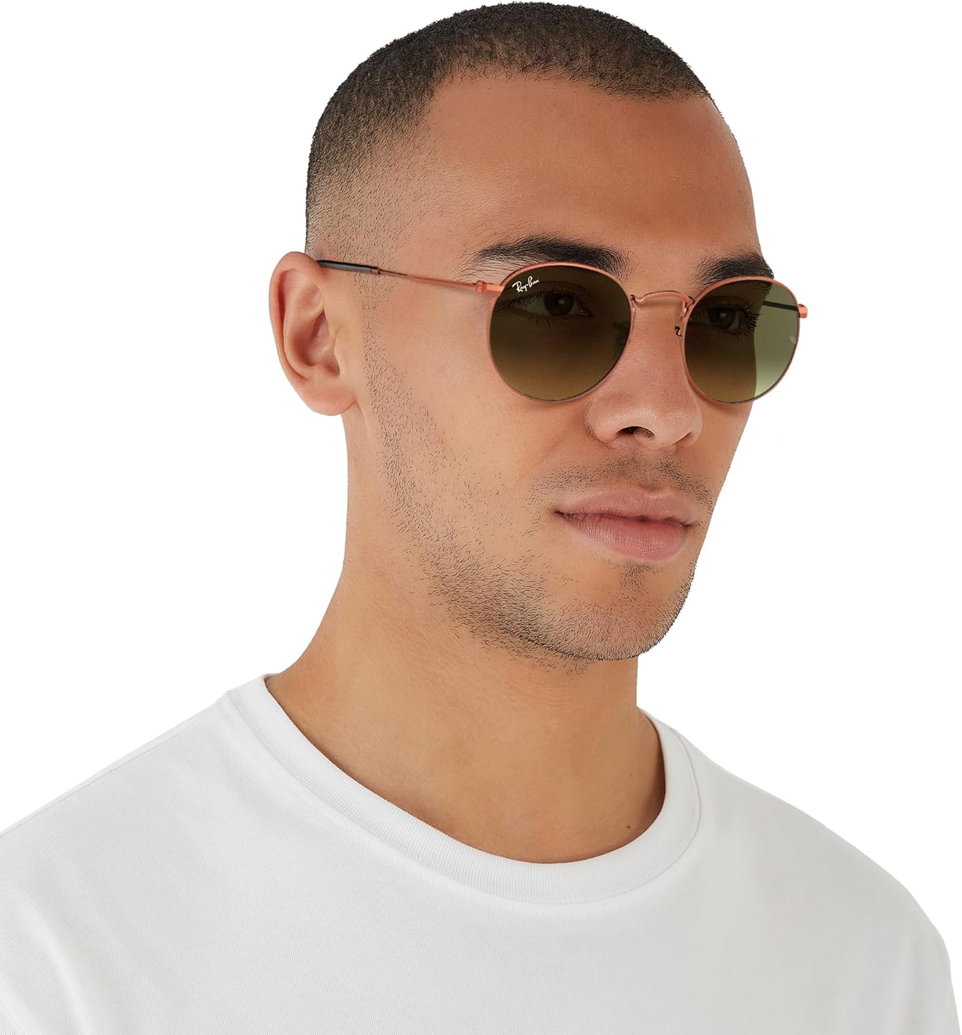Rthtay-Bthtan RB3447 Round Metal Sunglasses