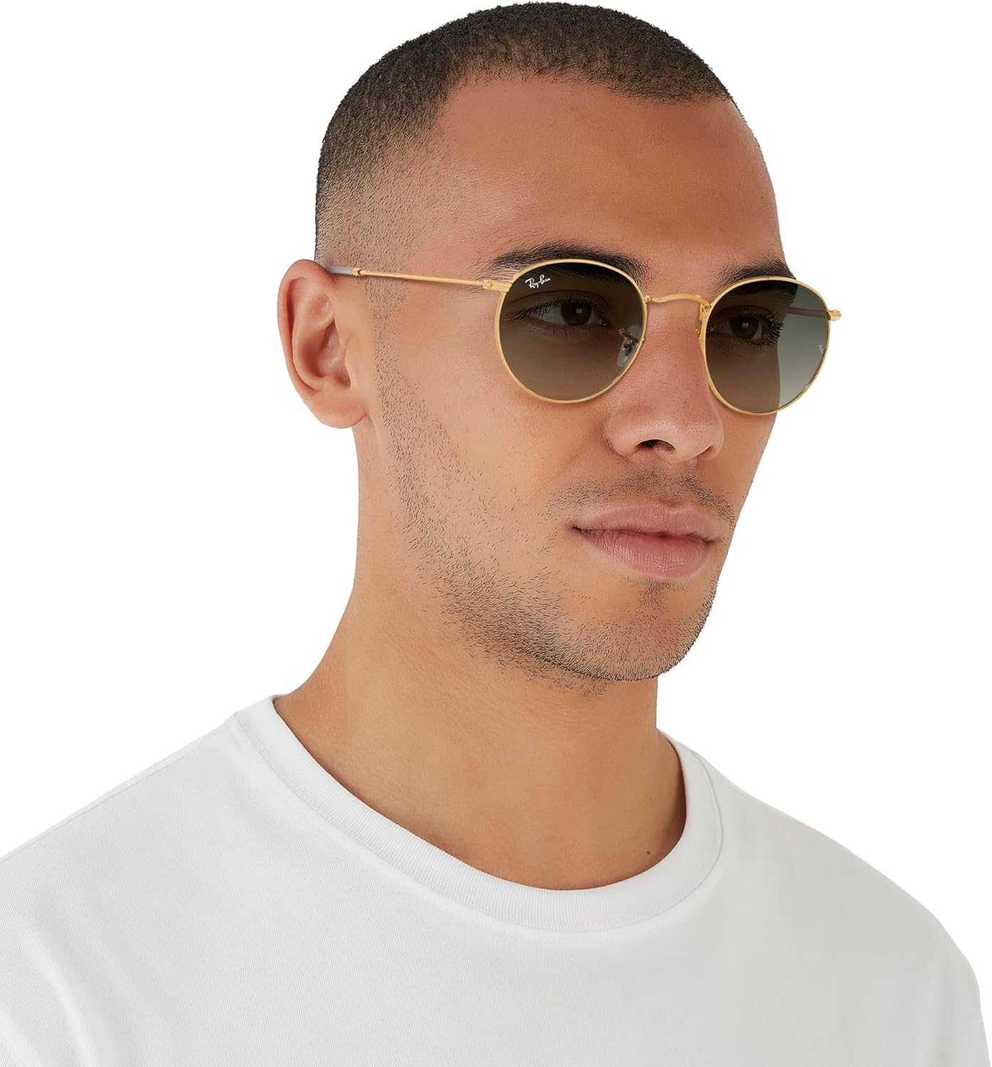 Rthtay-Bthtan RB3447 Round Metal Sunglasses