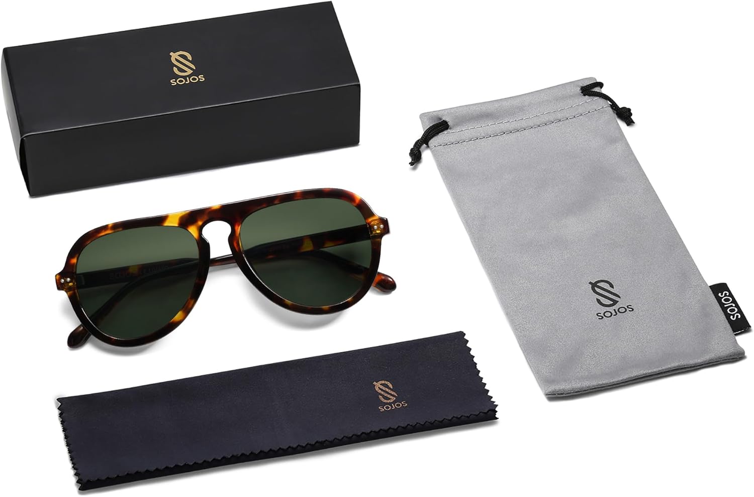 SOthtJOS Retro Aviator Sunglasses Womens Mens Vintage Plastic Frame Shades Lentes De Sol Para Mujer SJ2255