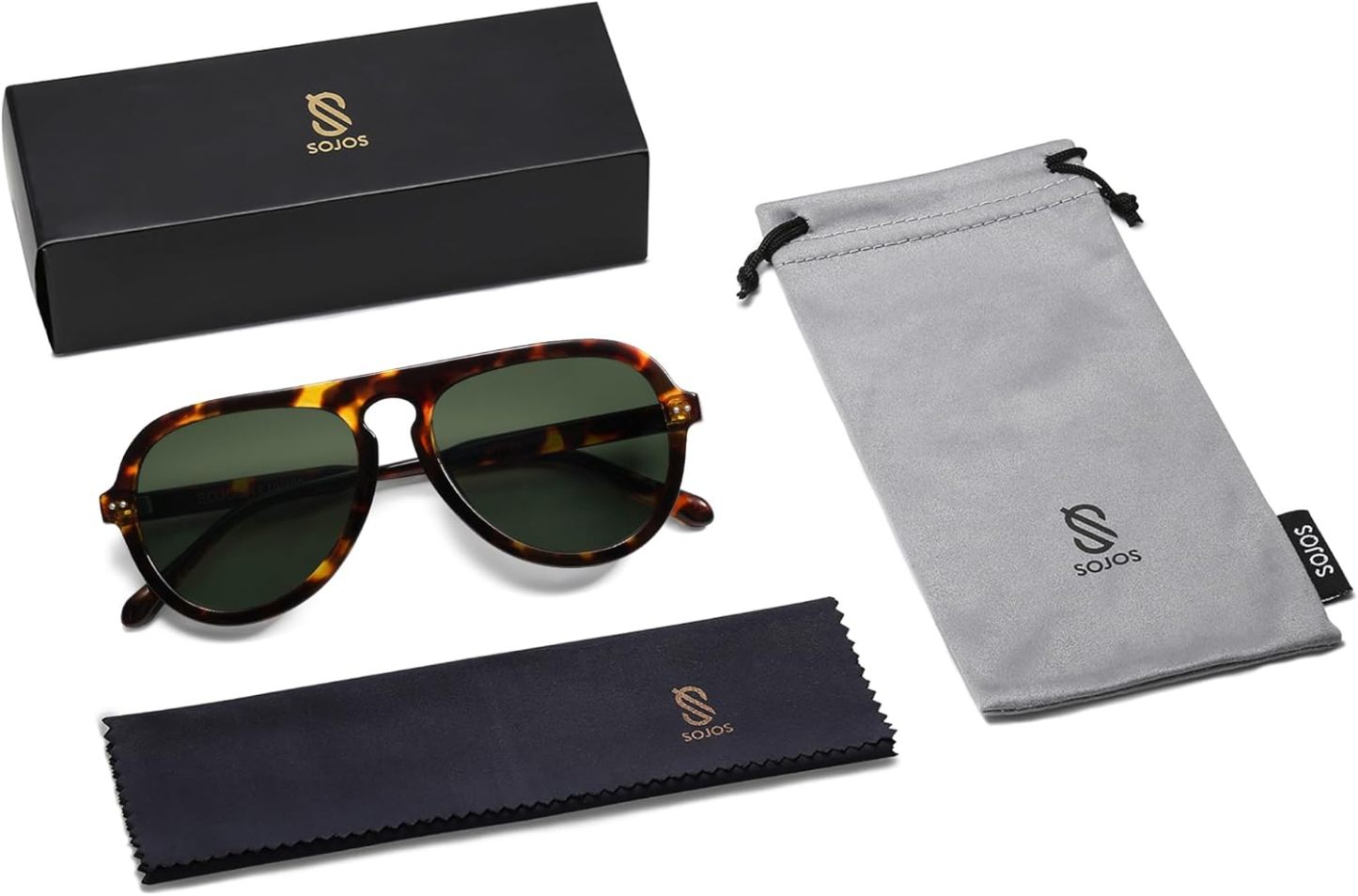 SOthtJOS Retro Aviator Sunglasses Womens Mens Vintage Plastic Frame Shades Lentes De Sol Para Mujer SJ2255