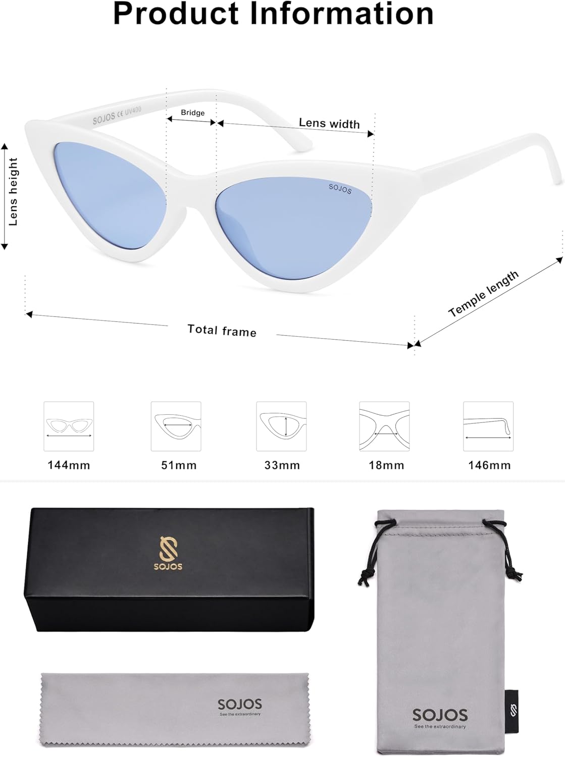 SOthtJOS Retro Vintage Narrow Cat Eye Sunglasses for Women Clout Goggles Plastic Frame SJ2044